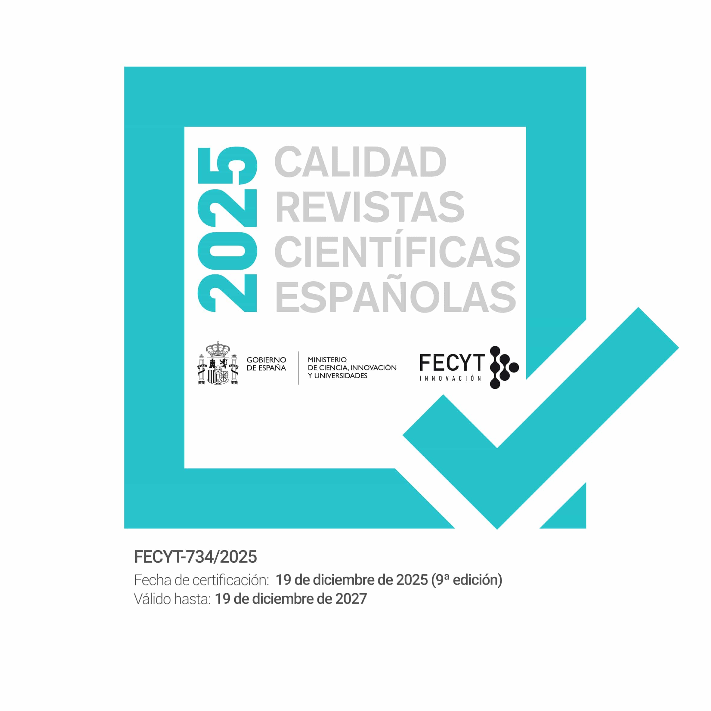 Sello de calidad FECYT 2025